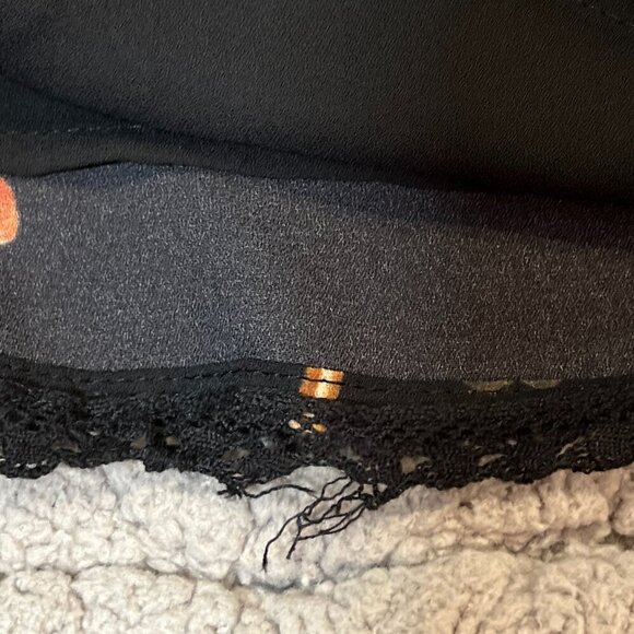 Sunday Best Woman's Black Owl Floral Print Mini Dress Size 00 - Picture 11 of 11